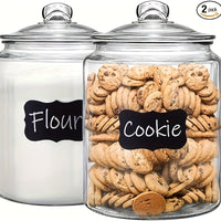 2pcs Glass Jar Set