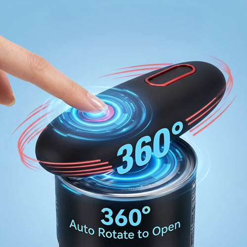 Electric Can Opener Automatic One Touch - Battery Powered Hands-Free Smooth Edge Safe Opener for Seniors Arthritis Weak Hands, Portable Kitchen Gadget for Home Camping RV, Great Gift Idea