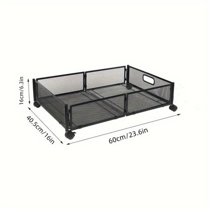 Under Bed Storage Containers with Wheels & Handles – Shoes, Clothes, Blankets Organizer