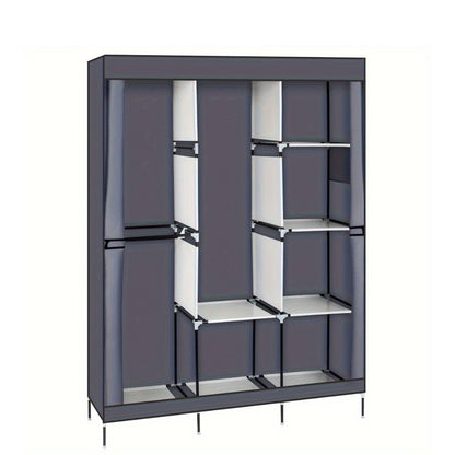 Portable Closet Wardrobe Organizer 71" Clothes Rack with Shelves, Freestanding Bedroom Storage Closet System