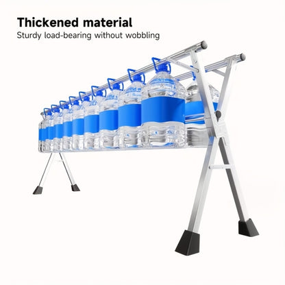 Foldable Clothes Drying Rack 3-Bar – Heavy Duty Stainless Steel Collapsible Laundry Rack, Retractable 63" or 79" for Indoor & Outdoor Use – Freestanding Portable Clothesline Drying Rack