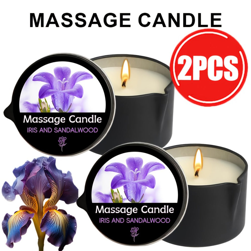Luxury Soy Wax Candle 2-in-1 Massage Body Oil Essential Oil 20+ Scents 1pc 2pcs 6pcs Warm Moisturizing Lotion Spa Nail Salon Wedding Valentine Christmas Gift