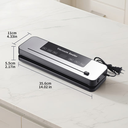 Vacuum Sealer Machine 6-in-1 Automatic Food Sealer 65Kpa Powerful Suction with Bags Cutter & Hose – Sous Vide Compatible Food Storage Vacuum Sealer for Dry & Moist Foods