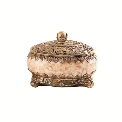 Jewelry Organizer Box with Lid - Necklace Earring Bracelet Ring Storage Case, Elegant Home Decor Gift