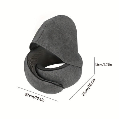 Travel Neck Pillow U-Shaped Memory Foam Cervical Support Pillow for Airplane, Car & Hotel – Portable & Ergonomic