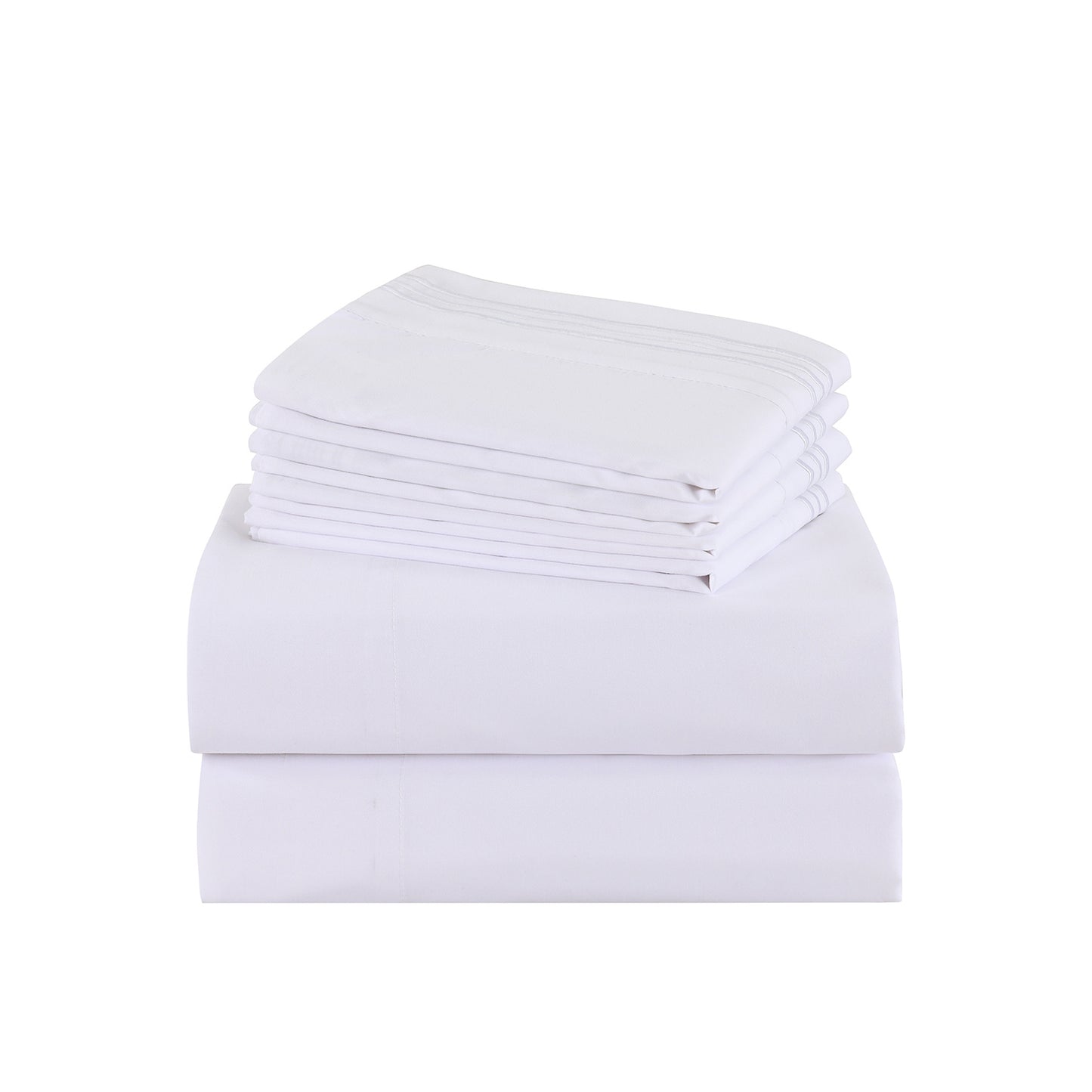 Microfiber Bed Sheet Set 4-6 Piece 100 GSM Deep Pocket 18 Inch Hotel Grade Ultra-Soft Breathable All-Season Machine Washable Twin Full Queen King