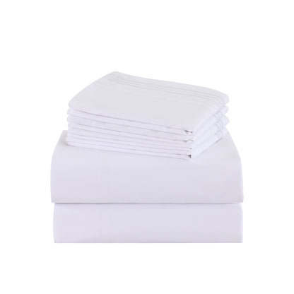 Microfiber Bed Sheet Set 4-6 Piece 100 GSM Deep Pocket 18 Inch Hotel Grade Ultra-Soft Breathable All-Season Machine Washable Twin Full Queen King