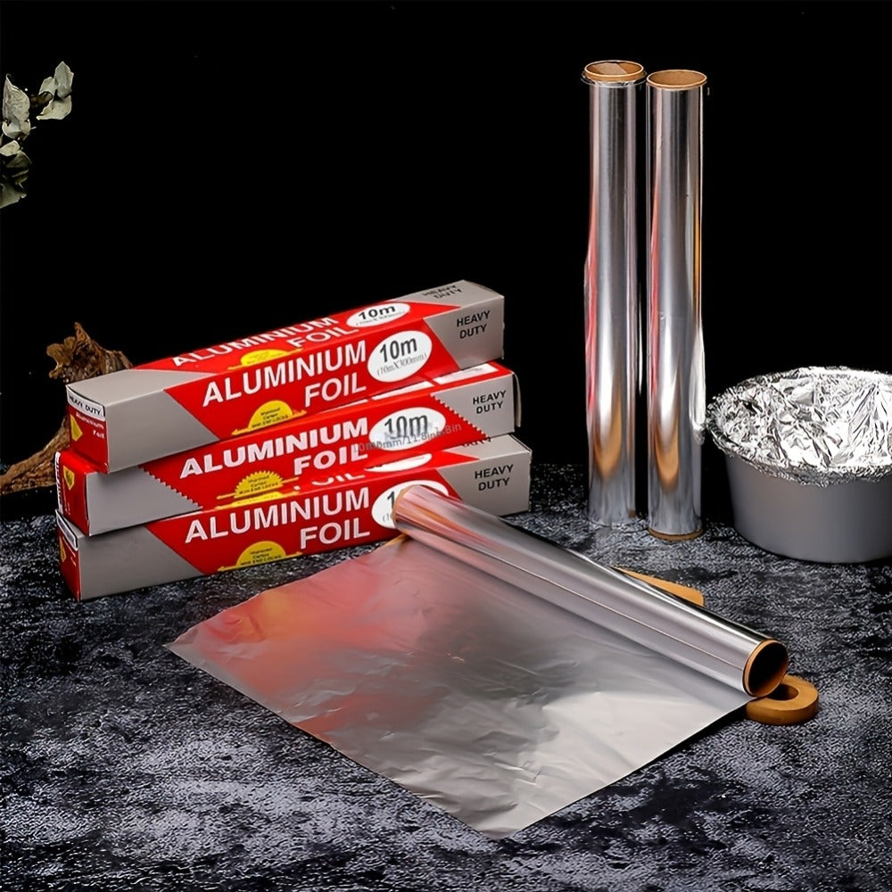 Aluminum Foil Rolls Heavy Duty – Thick Tin Foil for Baking, Grilling, BBQ & Food Wrapping, Disposable Kitchen Foil for Restaurants & Home, Perfect for Camping, Corn, Hot Dogs & Sandwiches