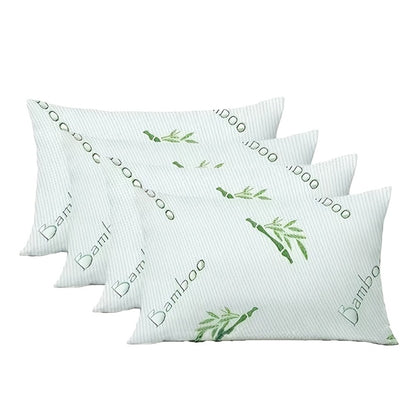 Hotel Luxury Bed Pillows for Sleeping – Down Alternative Gusseted Pillow Set, Supportive & Breathable for Side Back Stomach Sleepers, Standard Queen King Size, Pack of 2 or 4