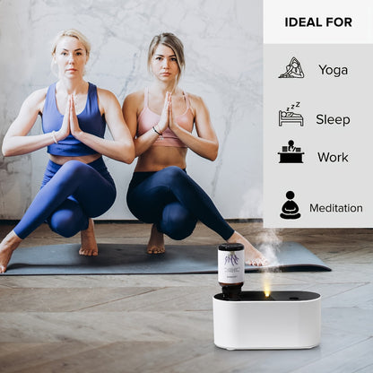 Essential Oil Diffuser Waterless Aroma Diffuser – USB Mini Humidifier, 3 Misting Modes, Color LED Lights, Auto Circulation for Home, Office & Car