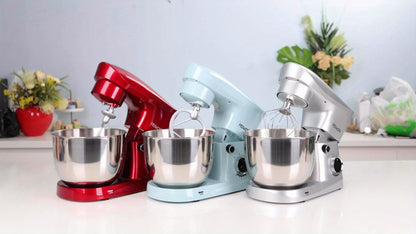 Stand Mixer 5QT, 10-Speed Electric Kitchen Mixer with Dough Hook, Flat Beater, Wire Whip & Pouring Shield — Dishwasher-Safe Attachments for Baking, Bread, Cake & Cookie Dough