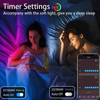 Smart RGB LED Strip Lights 10M 32FT Remote Control Color Changing Atmosphere Lights for Bedroom Room Party Halloween Christmas Wedding Home Decor