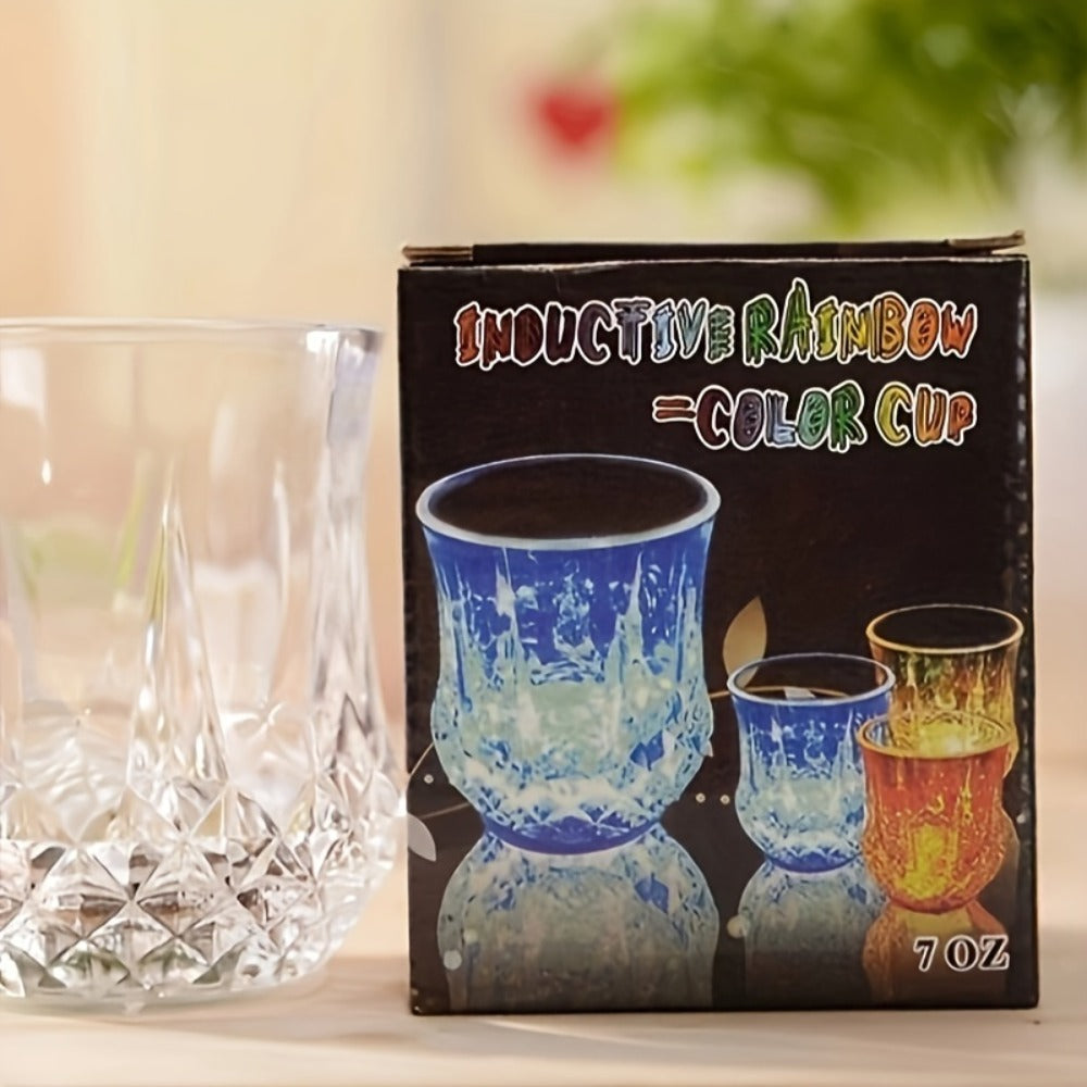 LED Light-Up Cups Glow in the Dark – Pineapple Induction Party Cups for Birthday Christmas Disco Valentine's Day (6.76oz)