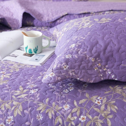Floral Quilt Set Lightweight Bedspread Coverlet 2 or 3-Piece, All Season Hypoallergenic Breathable Paisley Patchwork Print Quilt for Bedroom Guest Room Dorm RV Cabin, Twin Queen King, Shabby Chic