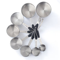 Black 8-piece Measuring Cup Set