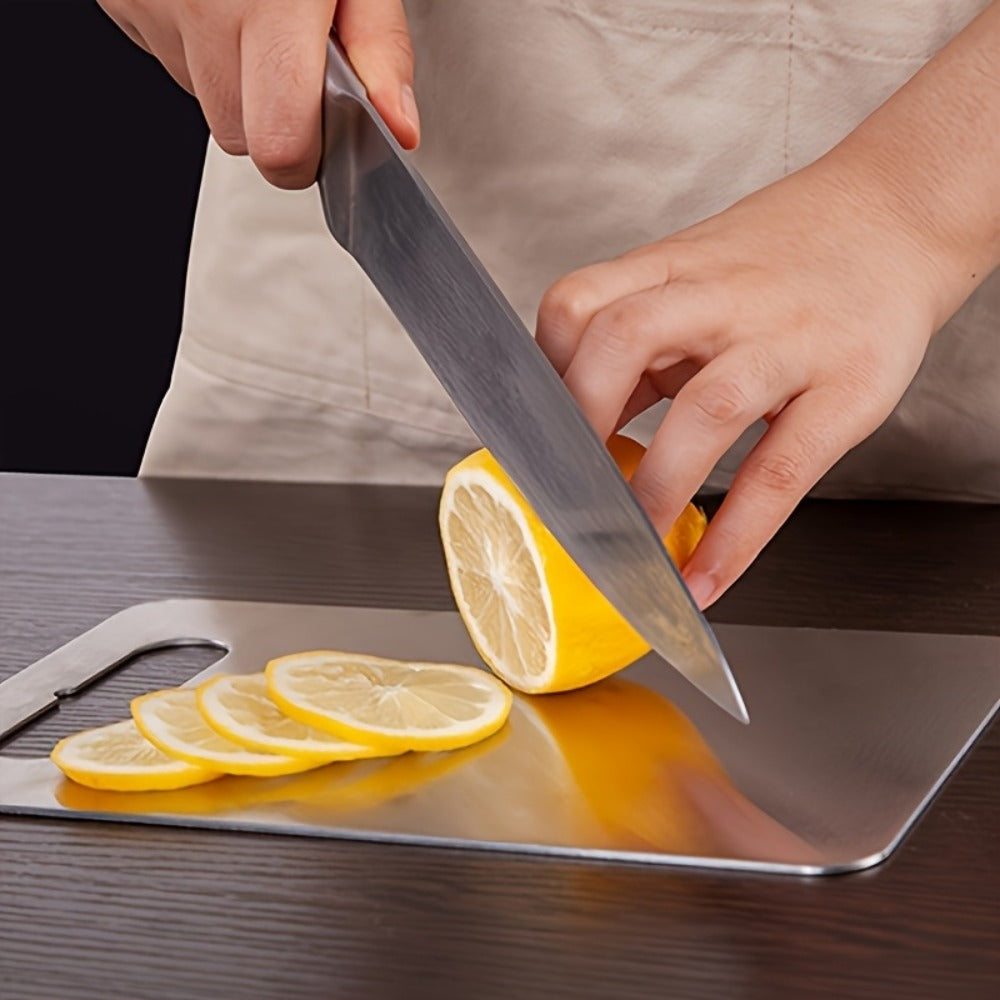 Stainless Steel Cutting Board Set of 3 – Durable BPA-Free Kitchen Cutting Boards, Rust-Resistant & Easy to Clean, Space-Saving Nested Design for Meat, Vegetables & Food Prep