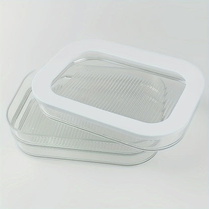 Food Storage Container Leak-Proof Reusable Airtight Sealed Box for Meat Fruits Vegetables Kitchen Organizer Fridge Pantry Meal Prep