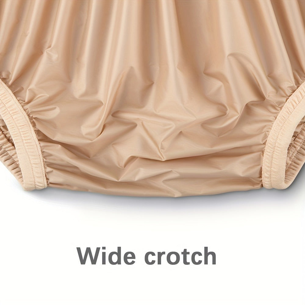 Adult Diaper Cover Waterproof Reusable Incontinence Pants – Noiseless Soft Nylon Pull-On Leak Protection Underwear for Day & Night, Sizes S-4XL