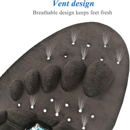 PU Massage Insoles Acupoint Arch Support – Breathable Sports Sole Buffer, Foot Reflex Comfort Insole for Men & Women, 3 Sizes