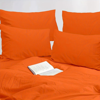 Microfiber Pillowcases Set of 4 – Soft Brushed 90GSM Wrinkle-Resistant Envelope Closure Pillow Covers, Queen & King Size, Multiple Colors, Breathable Polyester Pillow Cases for Bedroom Hotel