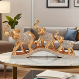 Golden elephant decoration
