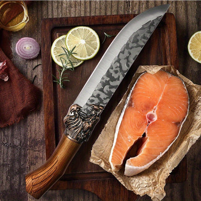 Kitchen Knife Set 3/7pc Professional Chef Knife Set with Butcher Boning Scissors | Stainless Steel Cooking Knives for Home Hotel Camping