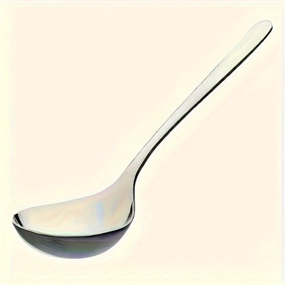 304 Stainless Steel Long Handle Soup Spoons Set | Hot Pot Spoon for Soup Porridge Restaurant Kitchen