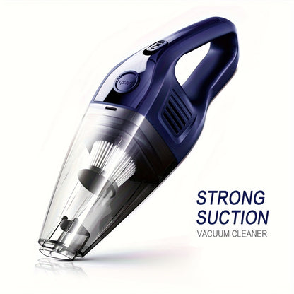 Handheld Cordless Vacuum Cleaner with Powerful Suction – Portable USB Rechargeable Mini Vacuum with Multiple Accessories for Car, Home, Office & Tight Spaces