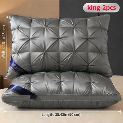Pillows 2 Pack Queen King Size – Luxury Hotel Quality Deep Sleep Neck Support Pillow High Fluffiness Soft Breathable Fabric All Season Bed Pillow Set