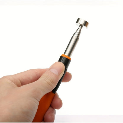 Magnetic Pickup Tool 8 lb Extendable Stainless Steel Rod Ergonomic Grip Retrieval Tool for Nails Screws Metal Parts DIY Workshop Construction
