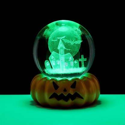 Starry Sky Crystal Ball Night Light – 3D Blue Galaxy Glass Sphere LED Desk Lamp, Creative Tabletop Decor Light for Bedroom, Unique Gift for Holiday Party Birthday (Blue Starry Sky)
