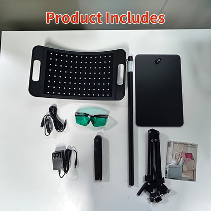 Red Light Therapy Lamp 660nm & 850nm Near Infrared Light Therapy Device with Stand LED Panel for Face Body Skin Rejuvenation Pain Relief Muscle Recovery