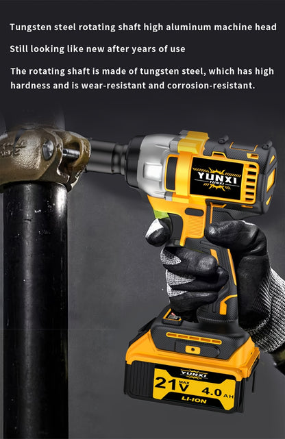 Impact Drill Set 21V Cordless with Drill Bit Accessories, Toolbox & Charger – Heavy Duty Wireless Impact Wrench Drill, 2AH / 4AH Battery Options, for Car Repair, Construction & Heavy-Duty DIY Projects
