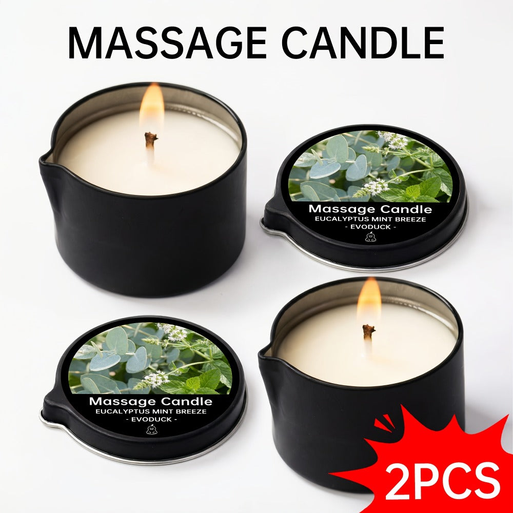 Massage Oil Candle 2-in-1 Soy Wax Scented Candle with Essential Oil Warm Moisturizing Body Lotion 20+ Scents Spa Pedicure Nail Salon Wedding Valentine Gift for Women
