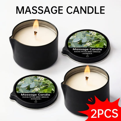 Massage Oil Candle 2-in-1 Soy Wax Scented Candle with Essential Oil Warm Moisturizing Body Lotion 20+ Scents Spa Pedicure Nail Salon Wedding Valentine Gift for Women