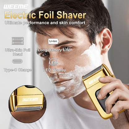 Beard Trimmer Set for Men - USB Rechargeable Hair Clipper & Grooming Kit with Battery Indicator, Comb Attachments, Epilator & Trimmer, 2/3/4 Piece Set for Travel Home Use, Father's Day Gift