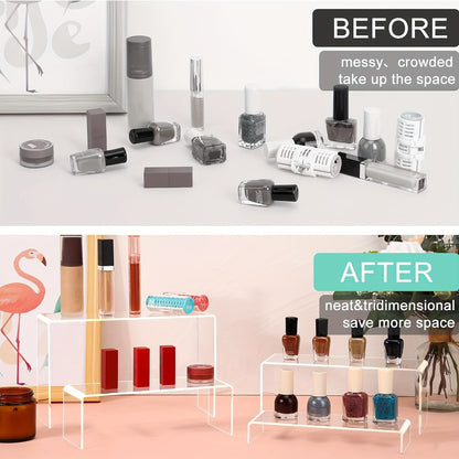 Clear Acrylic Risers Display Stands Set Funko Pop Cupcake Jewelry
