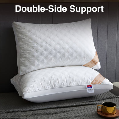 Queen Size Pillows for Side Sleepers – 800g Heavyweight Hotel Collection, Hypoallergenic Down Alternative, Ultra-Plush & Resilient, Machine Washable 20x30 Inches – Available in 1, 2 & 4 Pack (White/Gray)