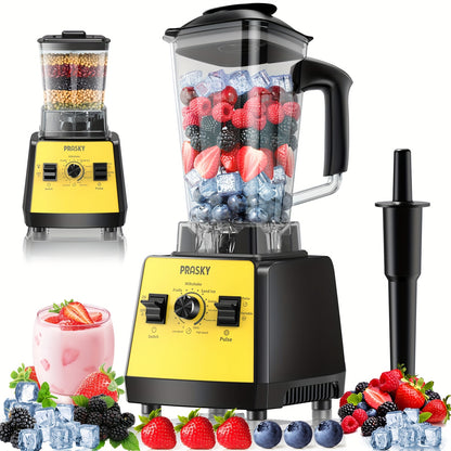 Professional Blender for Kitchen 68oz 25000RPM 2400W - Countertop Smoothie Blender with 2 Containers Stainless Steel Blade Variable Speed Pulse for Ice Frozen Fruit Juice Shakes 7 Colors