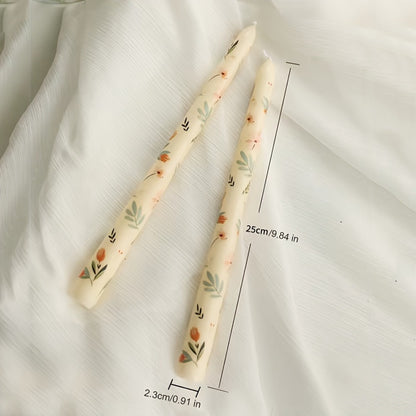 Taper Candles Scented 9.84in - Christmas Dinner Table Decor, Wedding Candlelight Decoration, Long Slim Candles for Home & Holiday, 2 or 4 Pack