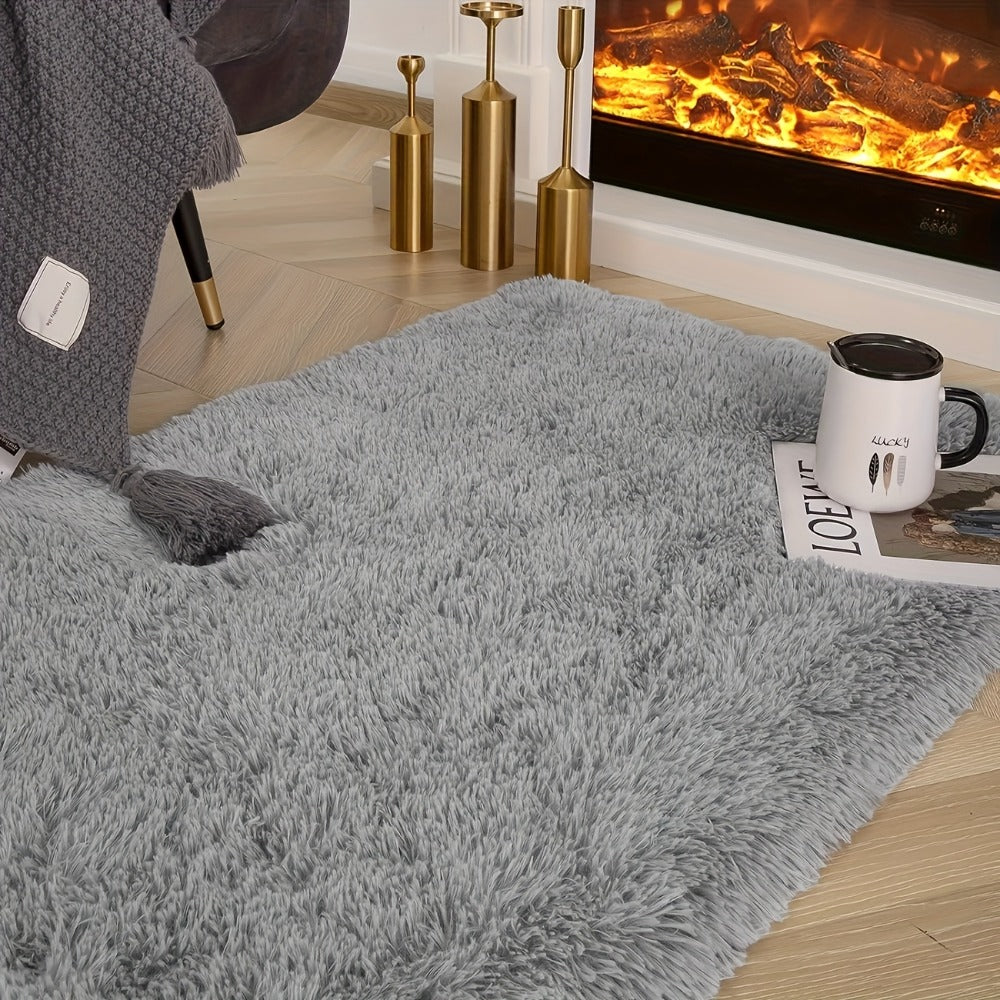 Fluffy Area Rug Large Soft Shag Carpet for Living Room Bedroom – Non-Slip Ultra Thick Plush Floor Mat, Multiple Sizes & Colors, Home Decor