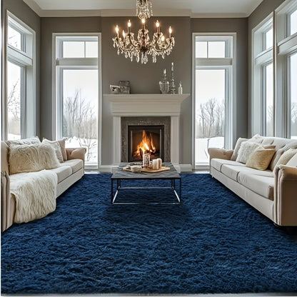 Fluffy Area Rug Large Soft Shag Carpet for Living Room Bedroom – Non-Slip Ultra Thick Plush Floor Mat, Multiple Sizes & Colors, Home Decor