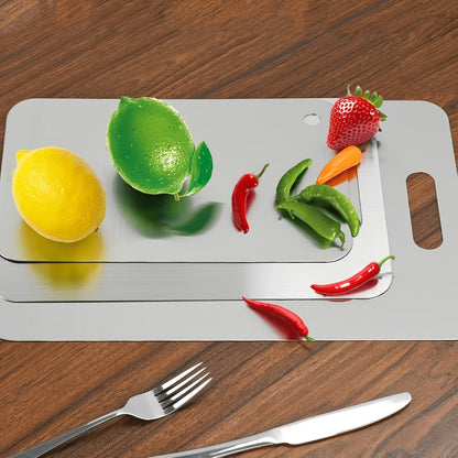Titanium Cutting Board for Kitchen 14"x10" Large Double Sided | 100% Pure Titanium Metal Cutting Board | Durable Non-Porous Knife-Friendly Surface | Premium Kitchen Prep Board for Home & Professional Use