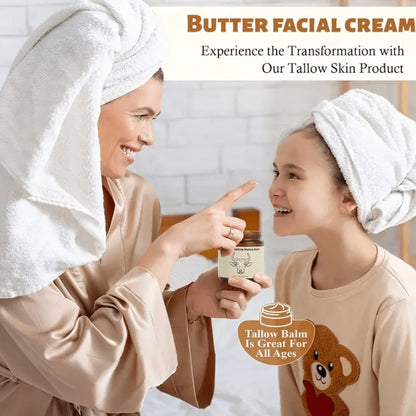 Grass-Fed Butter Whipped Moisturizing Cream 2pcs - Natural Honey-Infused Formula for Face & Body | Deep Hydration, Moisture Lock | Sensitive Skin | Men & Women | Handcrafted