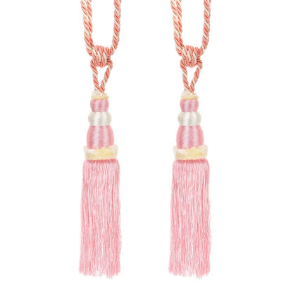 Curtain Tiebacks with Ball Tassels 4-Pack Silk Rope Curtain Ties Decorative Holdbacks for Window Dressing Home Decor