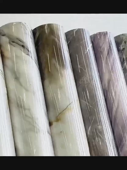 3D Marble Peel and Stick Wall Tile Stickers Self Adhesive Removable Wallpaper Roll for Kitchen Backsplash Bathroom Living Room Bedroom Wall Decor Glitter Glam Glossy Finish