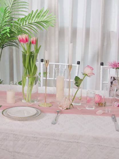 Clear Glass Cylinder Vases 18 36pcs - 4 8 12 Inch Tall Multiple Size Flower Vase for Wedding Centerpiece Table Party Hurricane Floating Candle Holder Home Decor Shelf