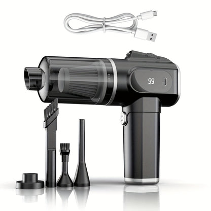 Cordless Handheld Vacuum Cleaner 6KPA, Wireless Portable Vacuum with Suction & Blow Function, USB Rechargeable, Whirlwind Cyclone Filter for Home Car Office Pet Hair Dust Quiet Low Noise