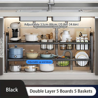 5 boards 5 baskets black
