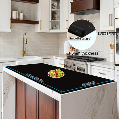 Extra Large Silicone Mat for Kitchen Counter – Nonslip Heat Resistant Countertop Protector, Nonstick Waterproof Craft Mat & Placemat, Multiple Sizes & Colors